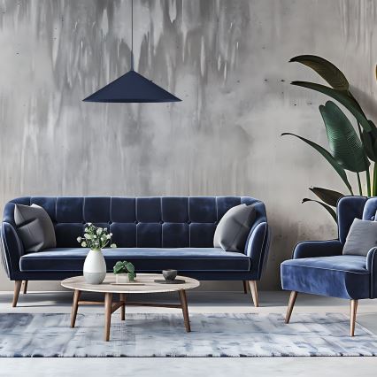 Lustr na lanku CAPITAL 1xGX53/15W/230V pr. 60 cm modrá