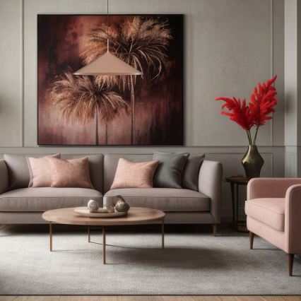 Lustr na lanku CAPITAL 1xGX53/15W/230V pr. 60 cm rose gold