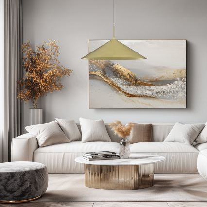 Lustr na lanku CAPITAL 1xGX53/15W/230V pr. 60 cm zlatá