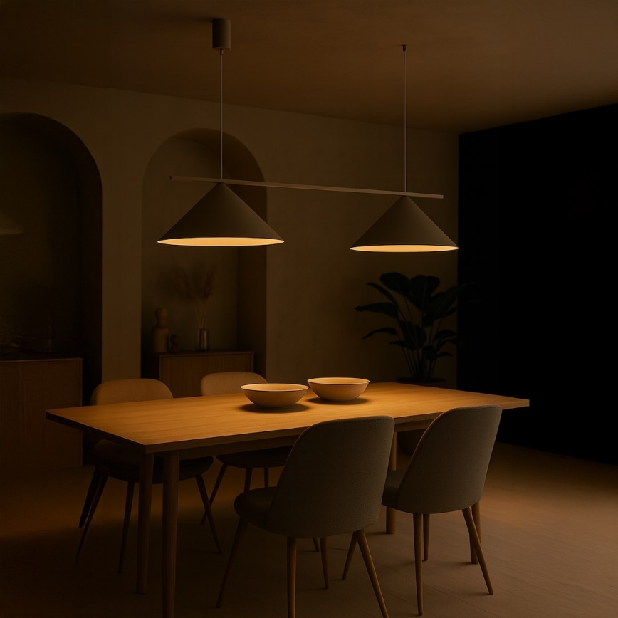 Lustr na lanku CAPITAL 2xGX53/15W/230V béžová