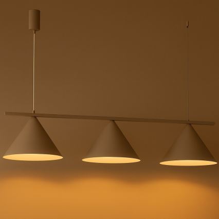 Lustr na lanku CAPITAL 3xGX53/15W/230V béžová