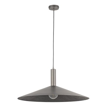Lustr na lanku CAPRI 1xE27/15W/230V pr. 70 cm antracit/šedá