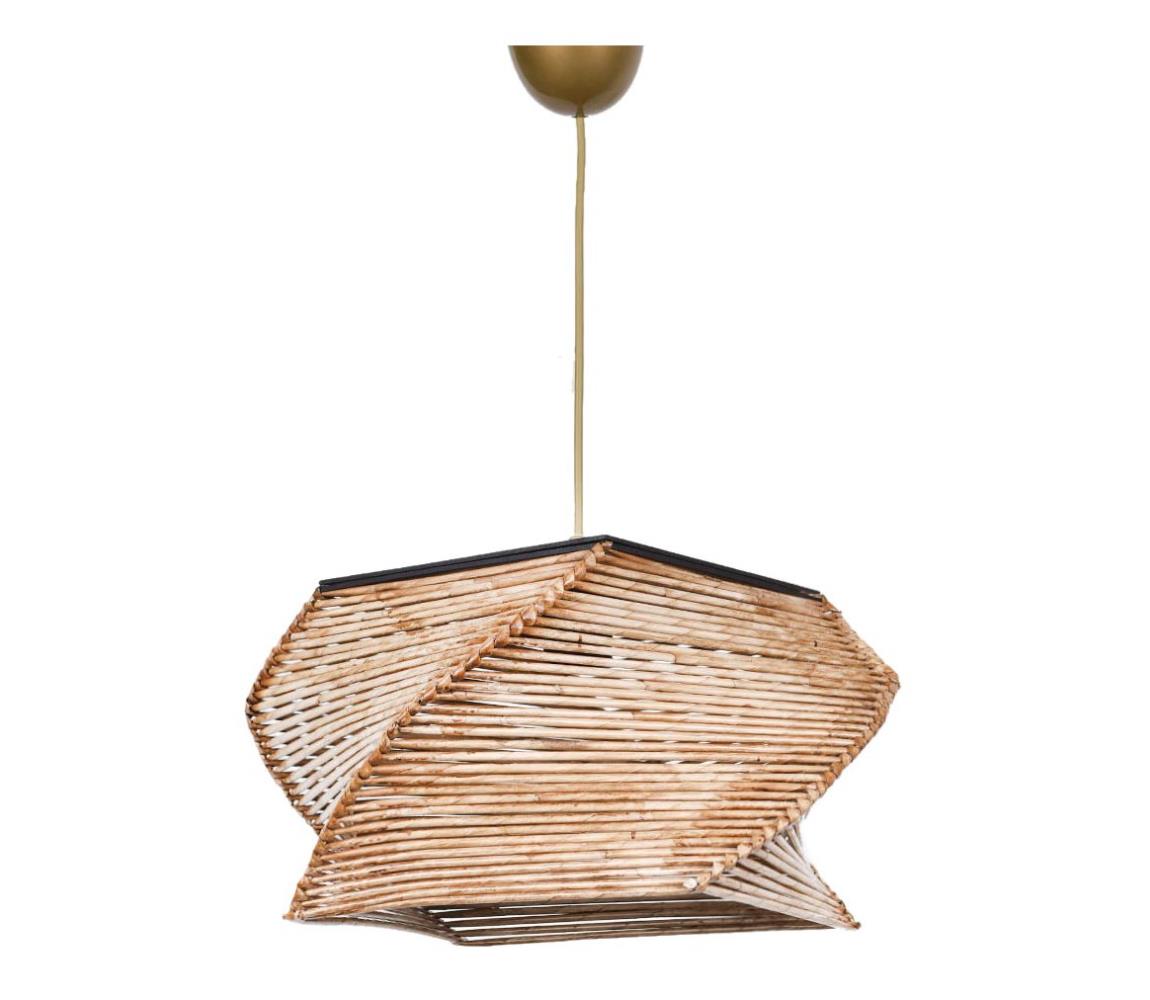 Asir Lustr na lanku CARRE 1xE27/60W/230V béžová AS0437