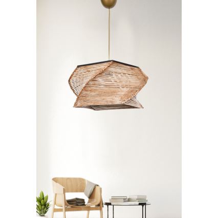 Lustr na lanku CARRE 1xE27/60W/230V béžová
