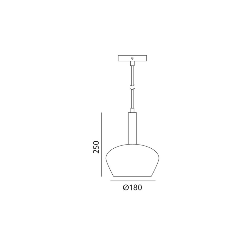 Lustr na lanku CASA 1xGU10/25W/230V