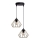 Lustr na lanku CEED GOLD 2xE27/60W/230V pr. 28 cm černá/zlatá