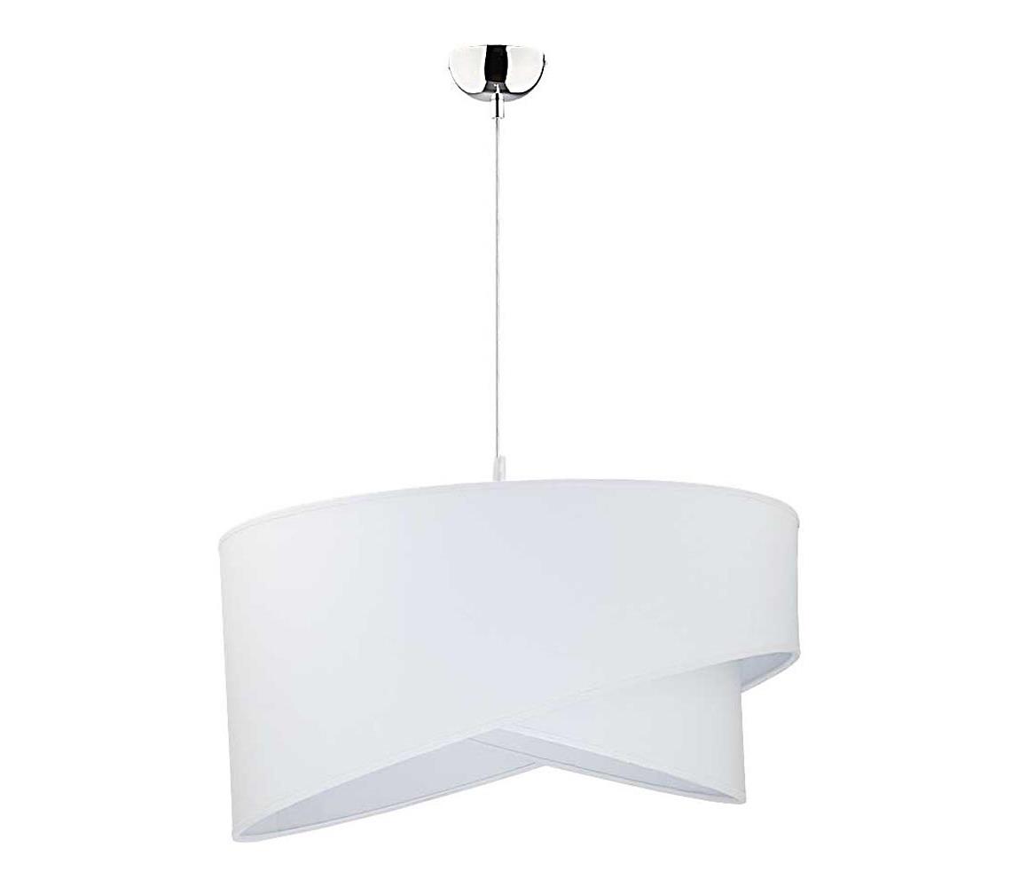 Duolla Lustr na lanku CELLO 1xE27/40W/230V bílá DU7385