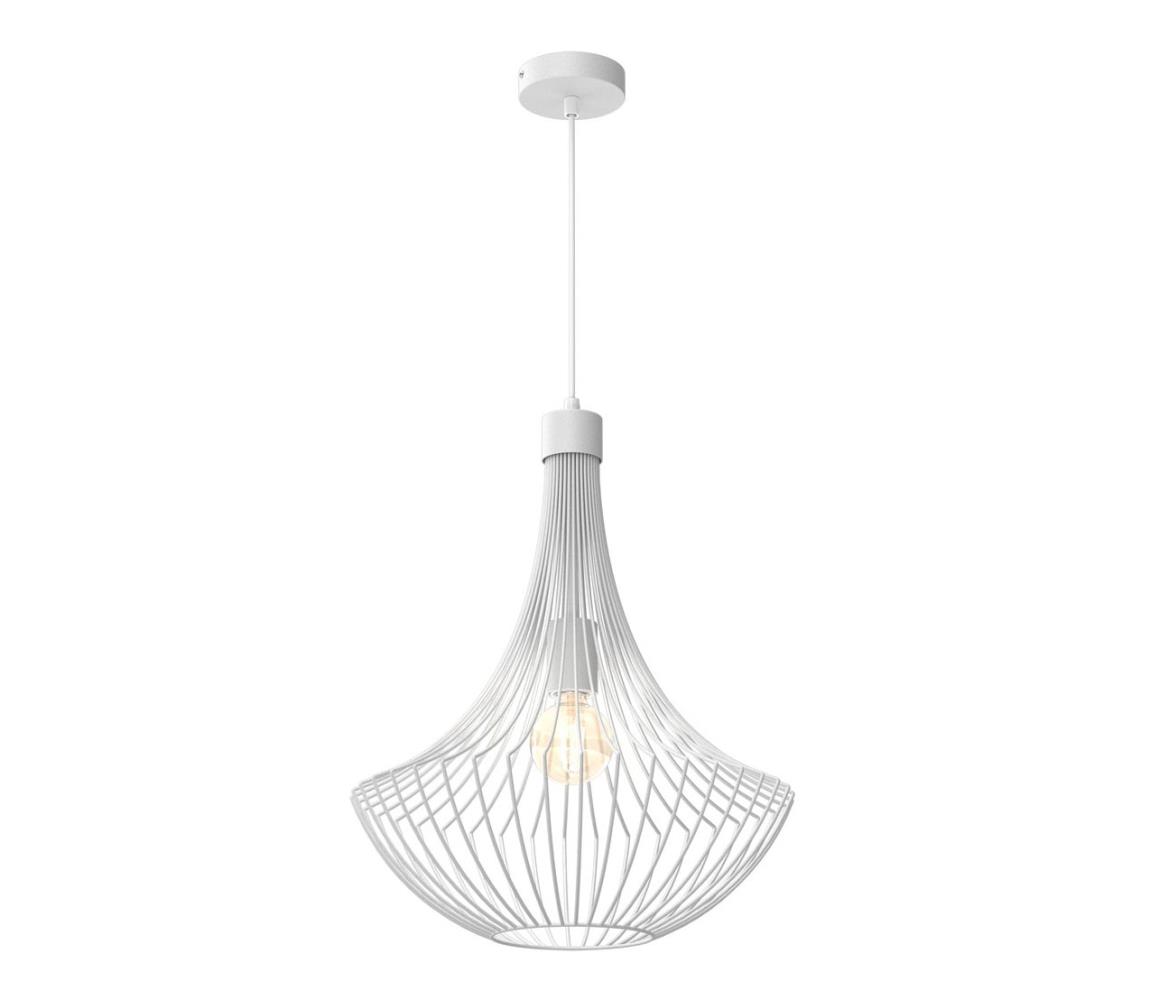 Milagro Lustr na lanku CESTA 1xE27/60W/230V bílá MI2066