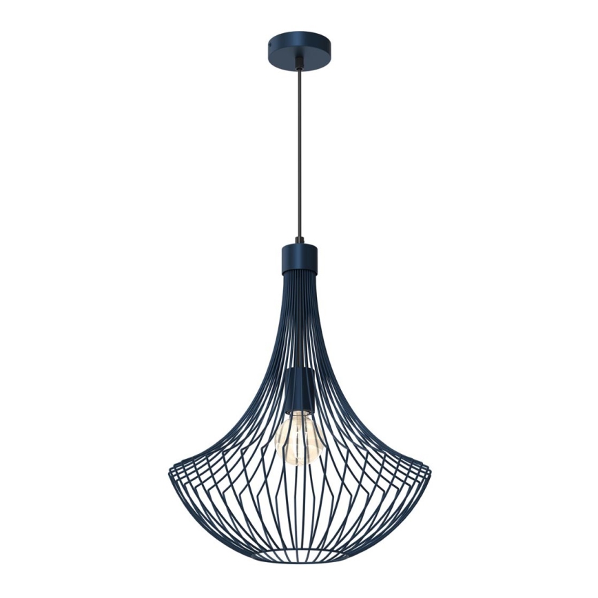 Lustr na lanku CESTA 1xE27/60W/230V modrá