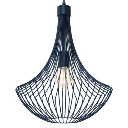 Lustr na lanku CESTA 1xE27/60W/230V modrá
