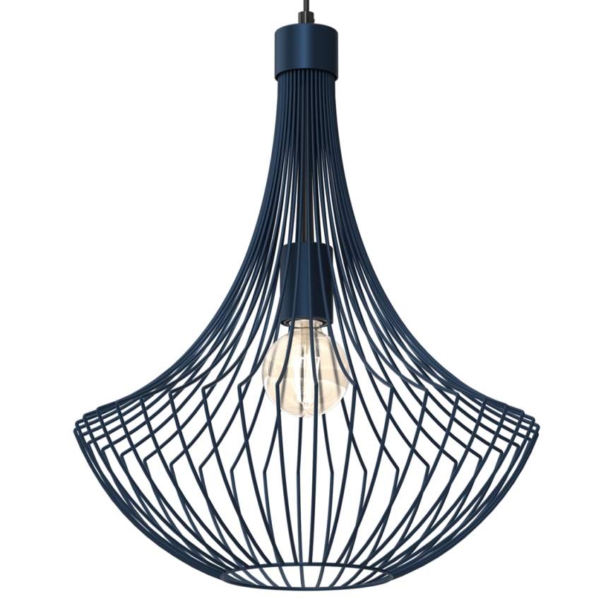 Lustr na lanku CESTA 1xE27/60W/230V modrá