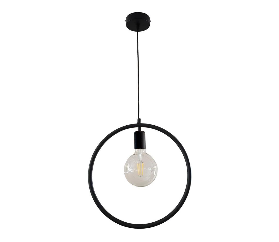 Belis Lustr na lanku CIRCLE L 1xE27/60W/230V černá BE0294
