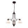 Lustr na lanku CLAIR 3xE27/60W/230V pr. 58 cm bronzová