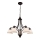 Lustr na lanku CLAIR 5xE27/60W/230V pr. 65 cm bronzová