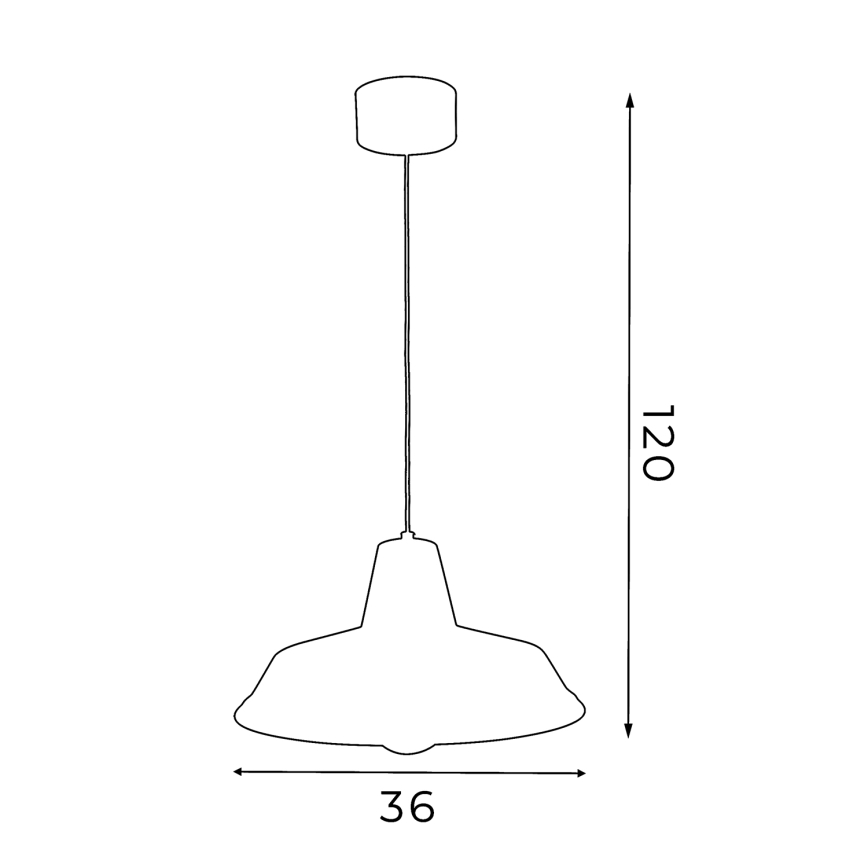 Lustr na lanku CLASS 1xE27/15W/230V mosaz