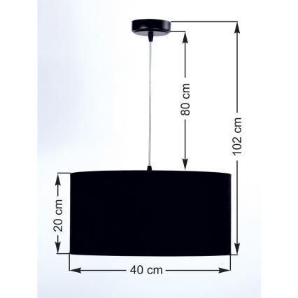 Lustr na lanku CLASSIC 1xE27/60W/230V