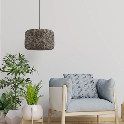 Lustr na lanku CLEA 1xE27/20W/230V pr. 30 cm antracit