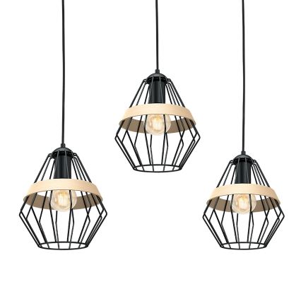 Lustr na lanku CLIF 3xE27/60W/230V