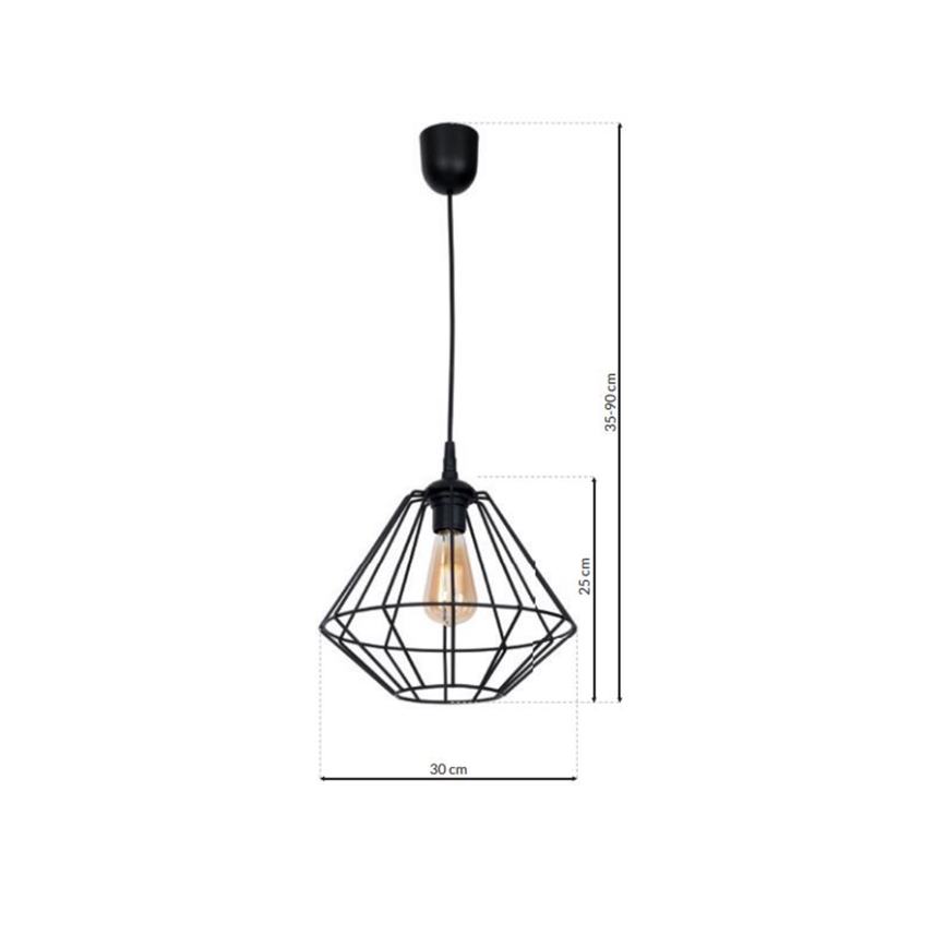 Lustr na lanku COLIN 1xE27/60W/230V
