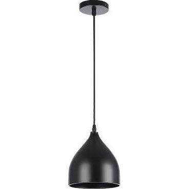 Lustr na lanku COMO 1xE27/60W/230V pr. 17 cm černá