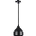 Lustr na lanku COMO 1xE27/60W/230V pr. 17 cm černá