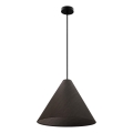Lustr na lanku CONO 1xE27/40W/230V ebenová dýha