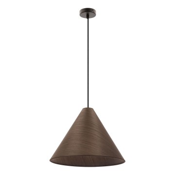 Lustr na lanku CONO 1xE27/40W/230V mahagonová dýha