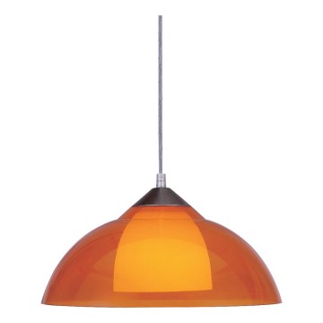 Lustr na lanku CONY chrom/oranž