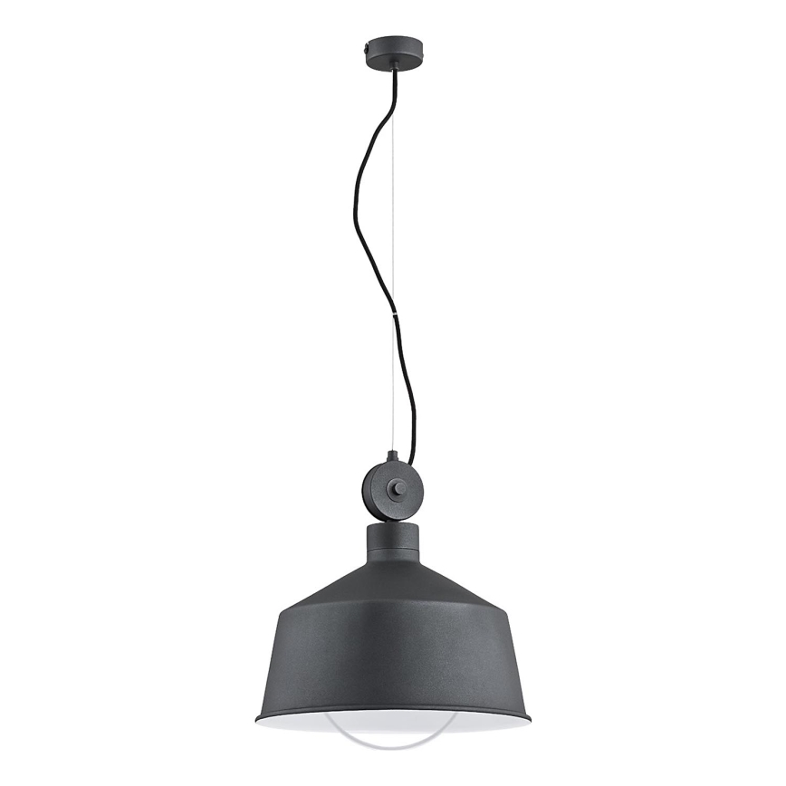 Lustr na lanku CORA 1xE27/15W/230V šedá