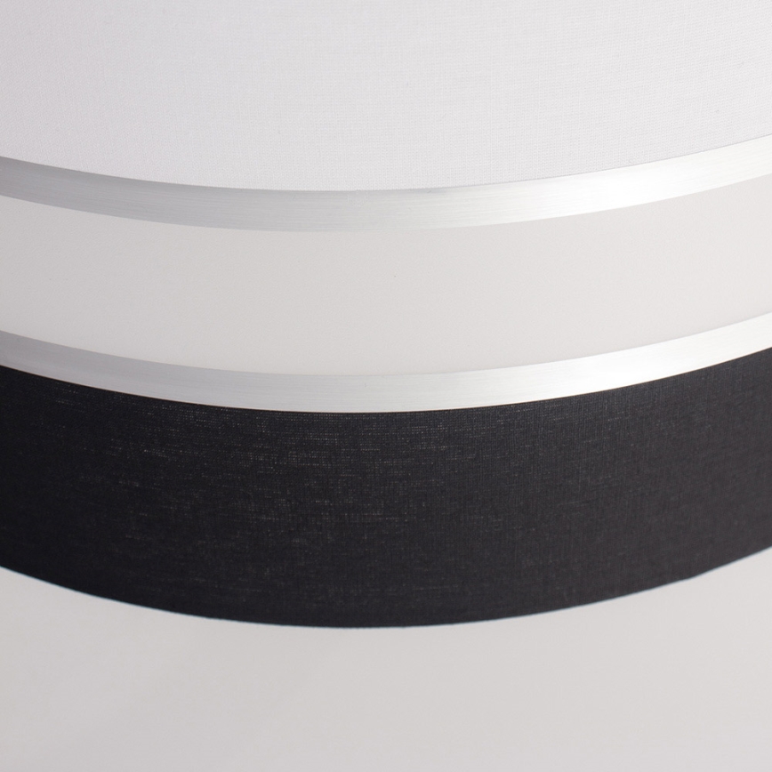 Lustr na lanku CORAL 1xE27/60W/230V černobílá