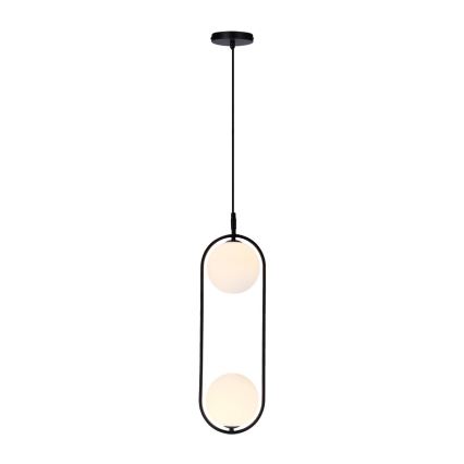 Lustr na lanku CORDEL 2xG9/28W/230V černá