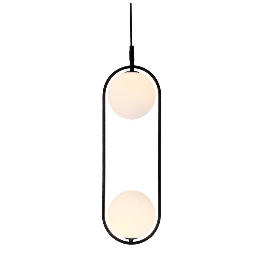 Lustr na lanku CORDEL 2xG9/28W/230V černá