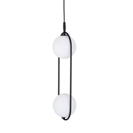 Lustr na lanku CORDEL 2xG9/28W/230V černá