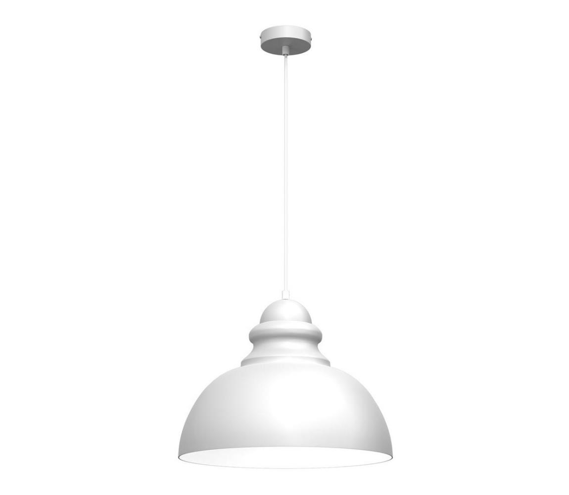 Milagro Lustr na lanku CORIN 1xE27/60W/230V bílá MI1804