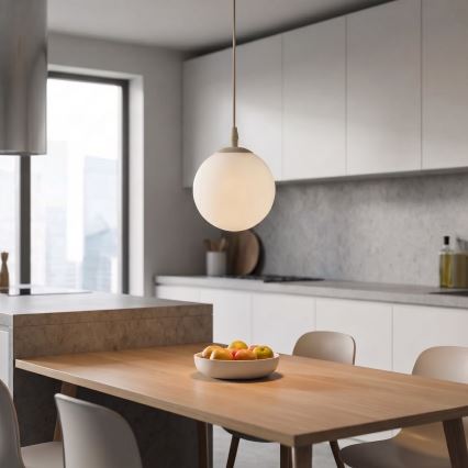 Lustr na lanku COSMO 1xE14/10W/230V béžová