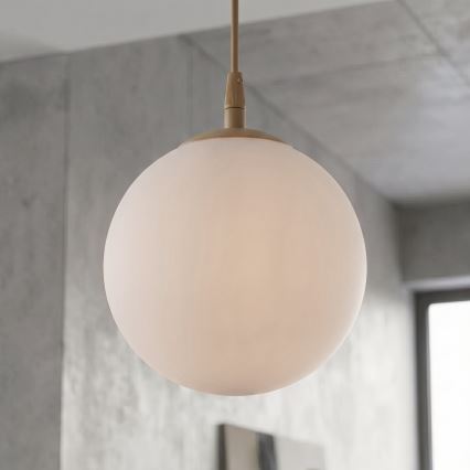Lustr na lanku COSMO 1xE14/10W/230V béžová