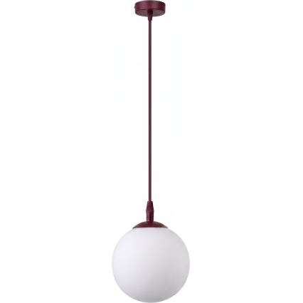 Lustr na lanku COSMO 1xE14/10W/230V červená
