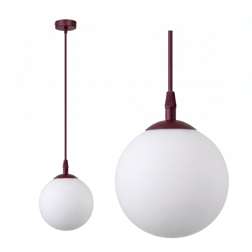 Lustr na lanku COSMO 1xE14/10W/230V červená