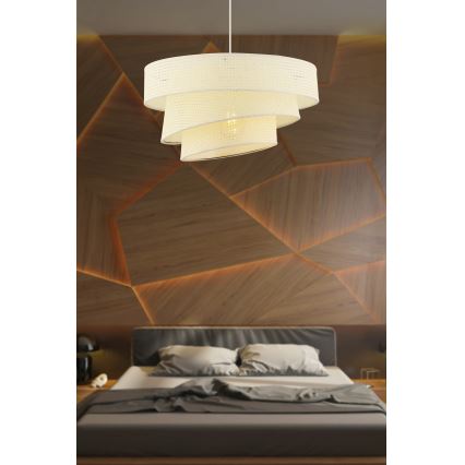 Lustr na lanku COUPER 1xE27/60W/230V bílá