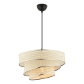 Lustr na lanku COUPER 1xE27/60W/230V krémová/lesklý chrom