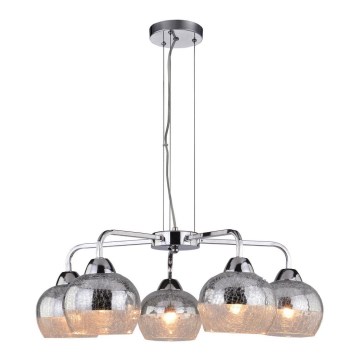 Lustr na lanku CROMINA 5xE27/60W/230V