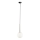 Lustr na lanku DAISY 1xG9/12W/230V pr. 14 cm lesklý chrom/černá/bílá