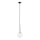 Lustr na lanku DAISY 1xG9/12W/230V pr. 14 cm lesklý chrom/černá/čirá