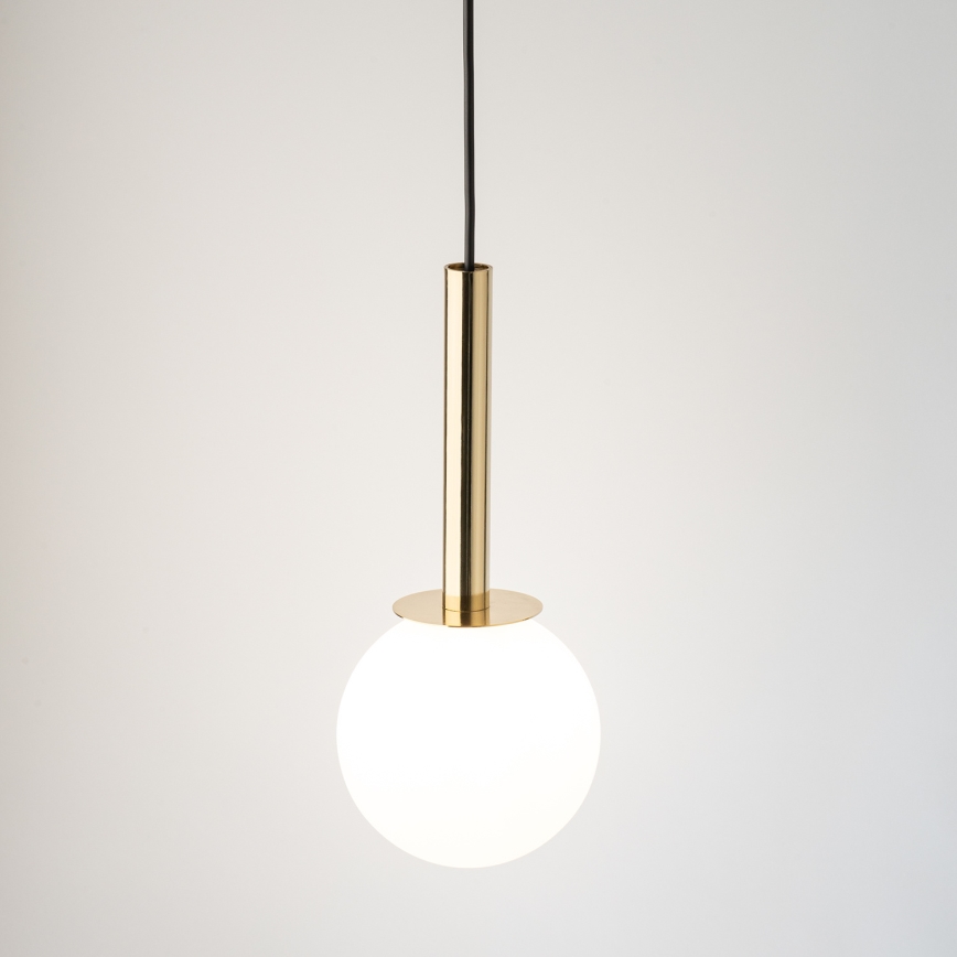 Lustr na lanku DAISY 1xG9/12W/230V pr. 14 cm zlatá/černá/bílá