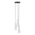 Lustr na lanku DAISY 3xG9/12W/230V pr. 27 cm lesklý chrom/černá/čirá