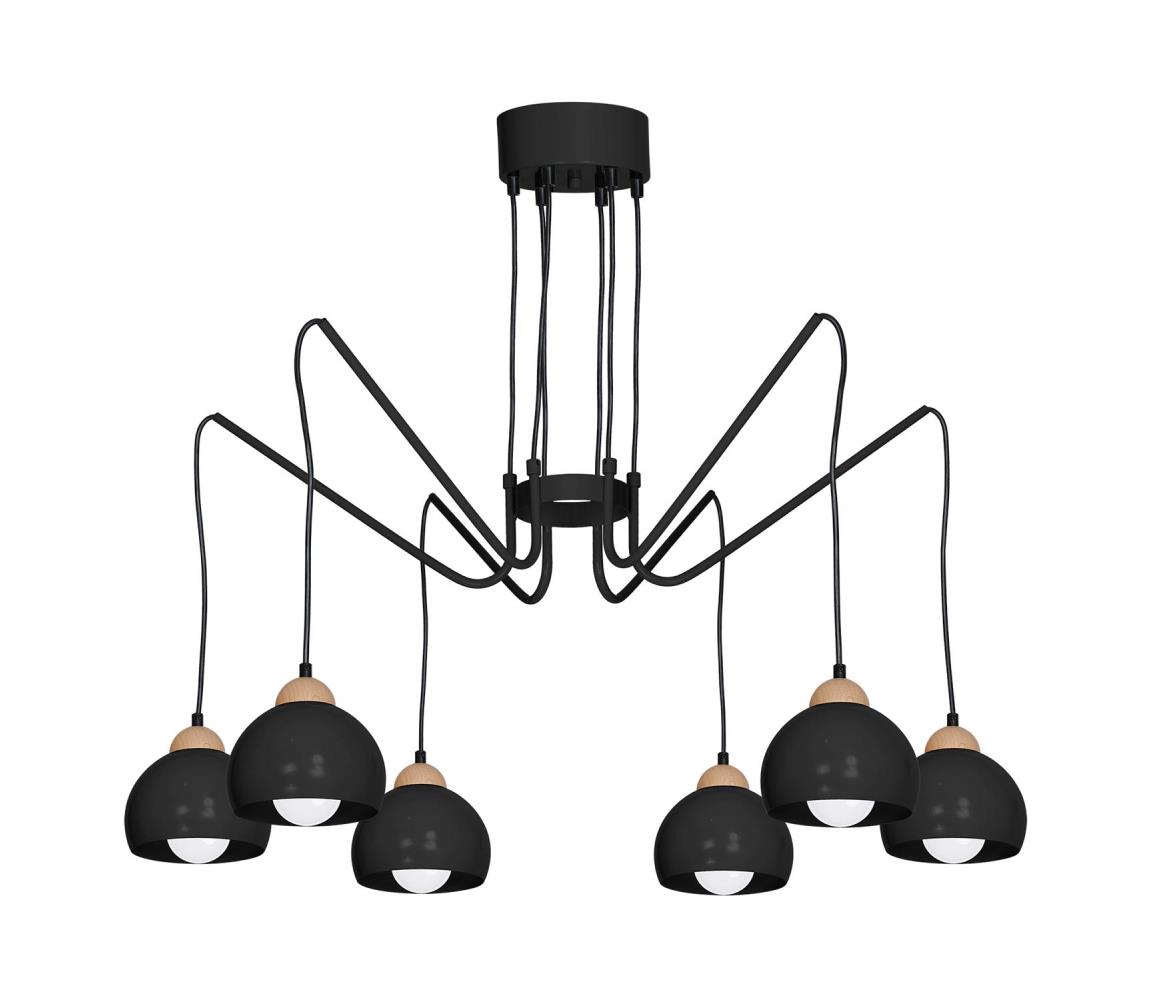 Luminex Lustr na lanku DAMA 6xE27/60W/230V LU0660