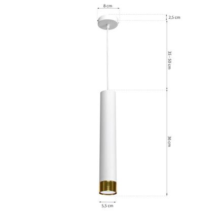 Lustr na lanku DANI 1xGU10/8W/230V