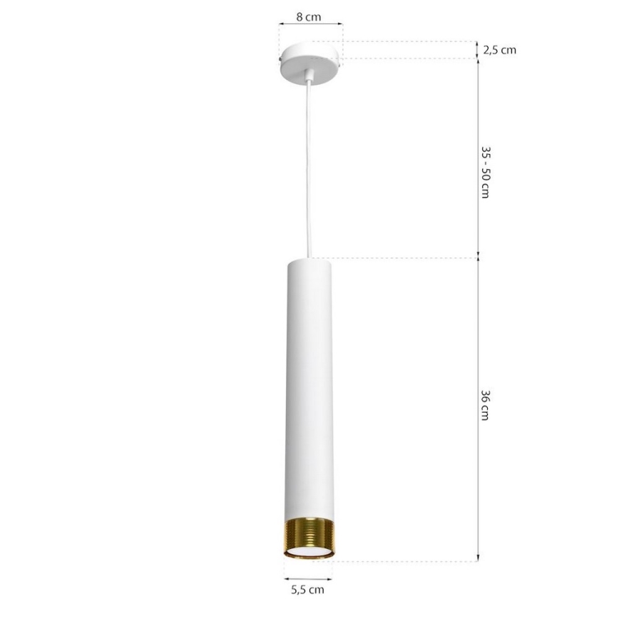 Lustr na lanku DANI 1xGU10/8W/230V