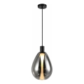 Lustr na lanku DENSO 1xG9/5W/230V pr. 20 cm černý chrom