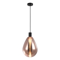 Lustr na lanku DENSO 1xG9/5W/230V pr. 20 cm měděná/černá